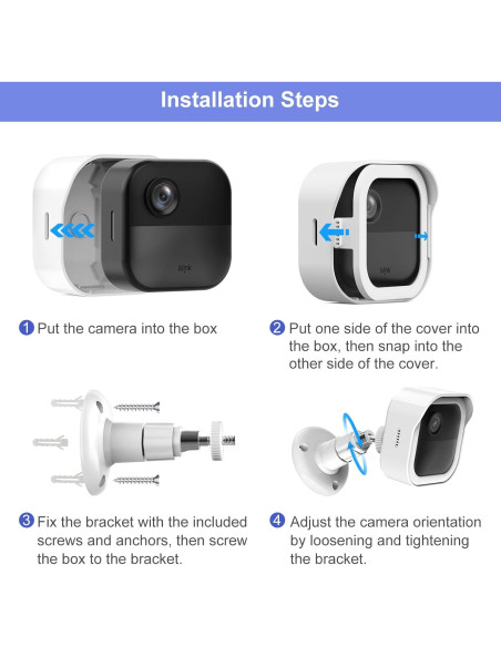 Soporte de Pared PEF para Blink Outdoor 4, Ajustable 360 Soporte de Pared PEF para Blink Outdoor 4, Ajustable 360