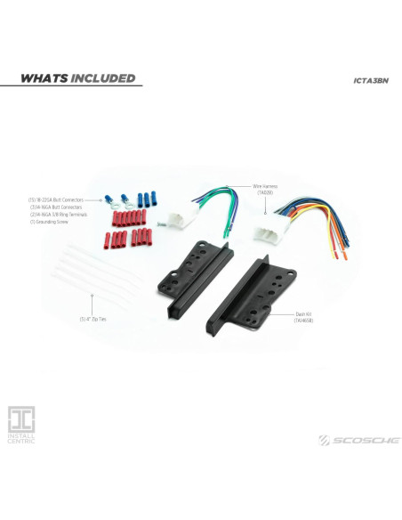 Kit Instalación Radio Doble DIN Scosche ICTA3BN para Toyota