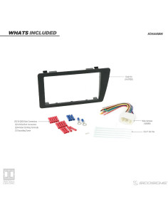 Kit Instalación Doble DIN Scosche ICHA6BN para Honda Civic 2001-05 2