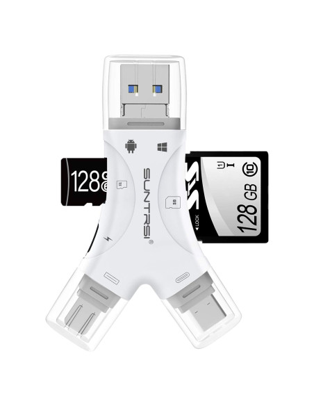 Lector de Tarjetas SD 4 en 1 SUNTRSI para iPhone y Android