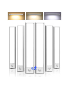 Luces Bajo Gabinete Inalámbricas AMETHEUS 6 Paquete LED Sensor