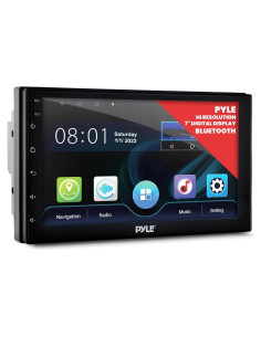 Receptor Estéreo Pyle Double DIN 7" HD Bluetooth GPS