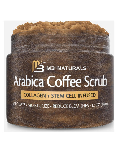 Exfoliante de Café Arábica M3 Naturals 340g con Colágeno