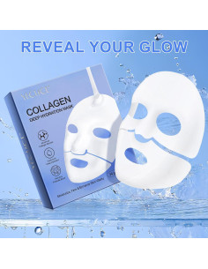 Mascarilla de Colágeno QINGWA 6 Piezas Hidratante Nocturna 2