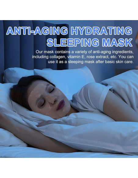 Mascarilla de Colágeno QINGWA 6 Piezas Hidratante Nocturna Mascarilla de Colágeno QINGWA 6 Piezas Hidratante Nocturna