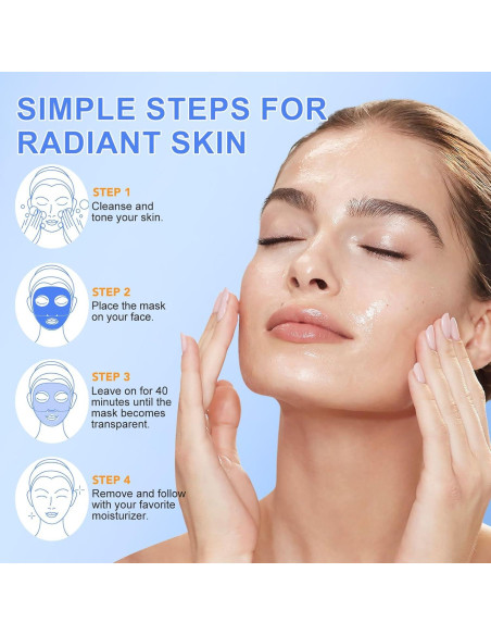 Mascarilla de Colágeno QINGWA 6 Piezas Hidratante Nocturna Mascarilla de Colágeno QINGWA 6 Piezas Hidratante Nocturna