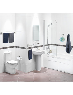 Juego de Accesorios de Baño 5 Piezas Delarkusi Níquel Cepillado 2