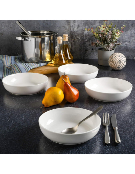 Set de 4 Tazones de Pasta Gibson Home Zen Buffet 21.5cm