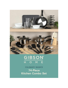 Juego de Cocina 74 Piezas Gibson Home Acero Inoxidable 2