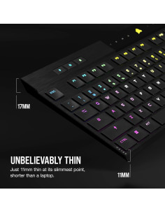 Teclado Mecánico Corsair K100 AIR Inalámbrico RGB - Negro 2