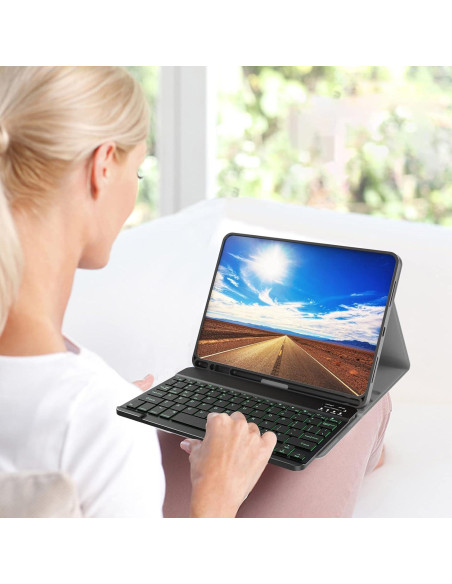 Teclado Bluetooth Retroiluminado 7 Colores para iPad 11 Gen Teclado Bluetooth Retroiluminado 7 Colores para iPad 11 Gen