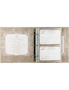 Libro de Recetas C.R. Gibson Rústico con 40 Tarjetas 2