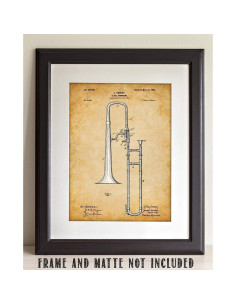 Impresión Trombón - Sin Enmarcar 27,9x35,6 cm - Decoración Musical 2