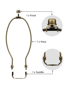 Juego Completo de Arpa de Lámpara I Like That Lamp 25,4 cm 2