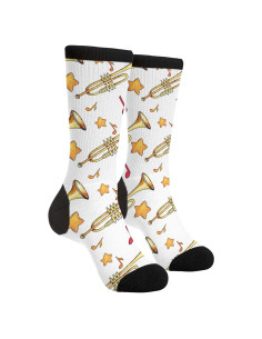 Calcetines Divertidos Sigouyinei Unisex Negros y Blancos