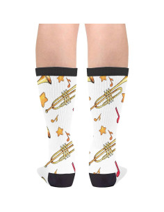 Calcetines Divertidos Sigouyinei Unisex Negros y Blancos 2