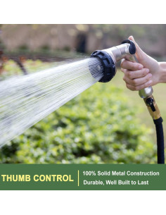 Boquilla de Manguera FANHAO 8 Patrones Metal Alta Presión 2