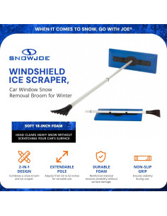 Escoba Telescópica para Nieve Snow Joe SJBLZD 45.72 cm 2