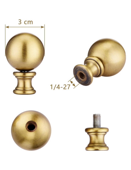 Soporte de Lámpara Canomo 20.3cm Latón Antiguo 1 Paquete