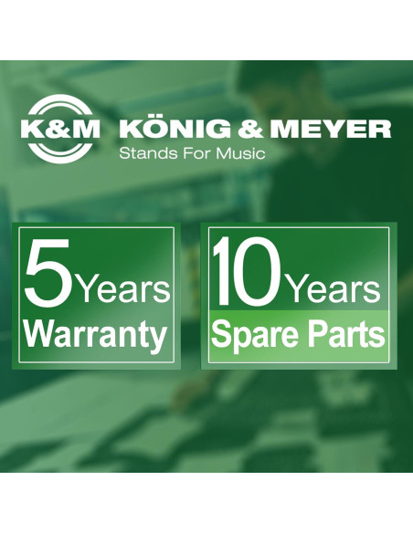 Soporte de Trompeta K&M 14990 Ajustable Plegable Negro