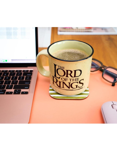 Taza de Cerámica Élfica Gondor Silver Buffalo 591 ml