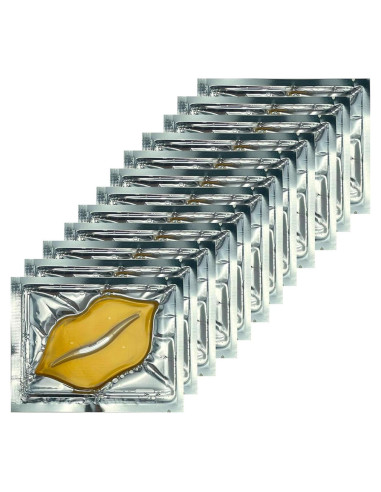 30 Mascarillas Hidratantes para Labios Ruzzut Dorado