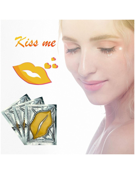 30 Mascarillas Hidratantes para Labios Ruzzut Dorado