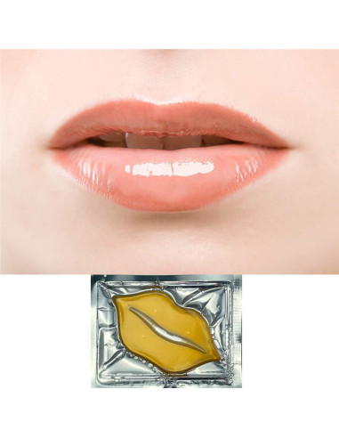 30 Mascarillas Hidratantes para Labios Ruzzut Dorado