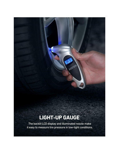Medidor de Presión de Neumáticos Digital AstroAI 0-10 Bar
