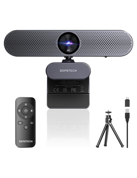 Cámara Web DEPSTECH DW50 4K Ultra HD con Control Remoto