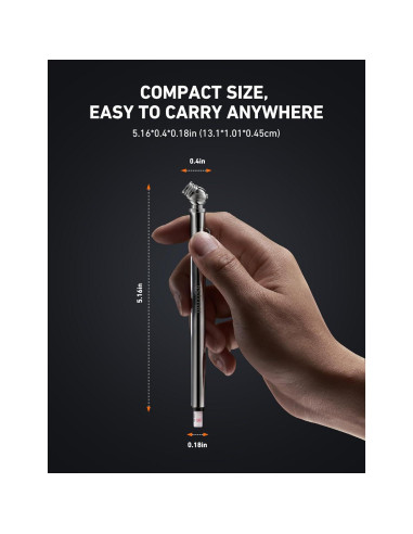 Medidor de Presión de Neumáticos AstroAI 2 Paquetes 10-75 PSI