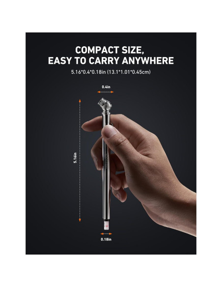 Medidor de Presión de Neumáticos AstroAI 2 Paquetes 10-75 PSI