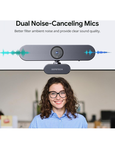 Cámara Web DEPSTECH DW50 4K Ultra HD con Control Remoto