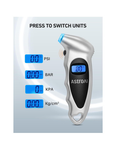Medidor de Presión de Neumáticos Digital AstroAI 0-10 Bar
