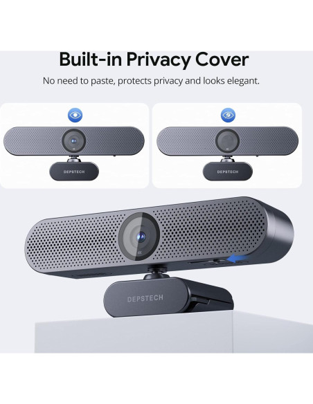 Cámara Web DEPSTECH DW50 4K Ultra HD con Control Remoto