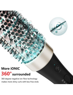 Cepillo Térmico Iónico Volumizador Cerámica 3,81 cm Doble Voltaje 2