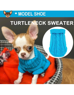 Suéter para Perros Kallfir's Cutie XXS Azul y Blanco 2