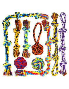 Juguetes para Perros SHARLOVY Set de 9 Resistentes