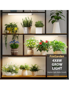 Luz de Crecimiento LED FOXGARDEN 32W Espectro Completo 4 Pzas 2
