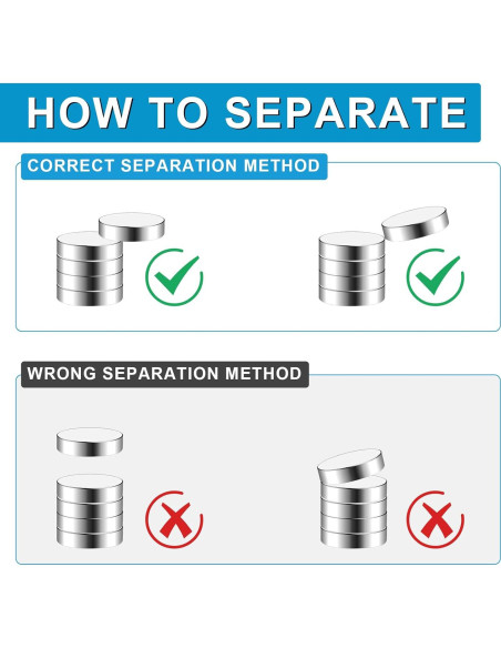 Imán Neodimio BEST CHOICE 5x2mm 240 Piezas para Manualidades