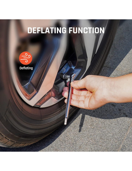 Medidor de Presión de Neumáticos ETENWOLF 10-120 PSI Acero Inoxidable