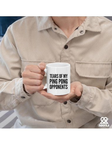 Taza de Cerámica Ping Pong Panvola 326ml Divertida