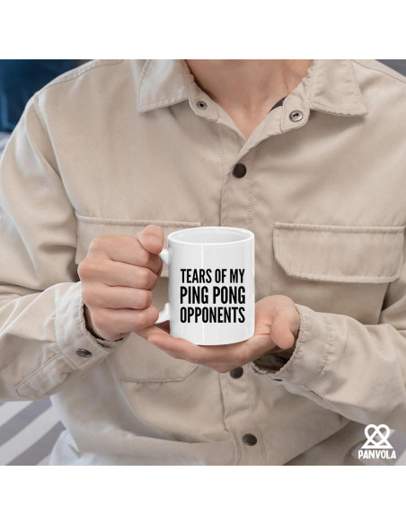 Taza de Cerámica Ping Pong Panvola 326ml Divertida