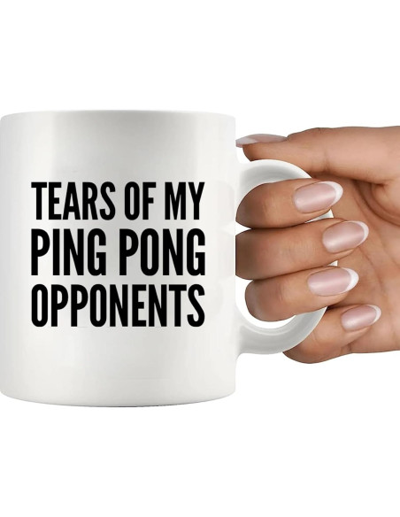 Taza de Cerámica Ping Pong Panvola 326ml Divertida