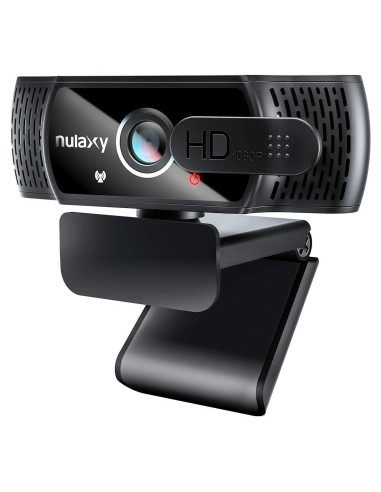 Cámara Web Nulaxy C900 HD 1080p con Micrófono y Cubierta