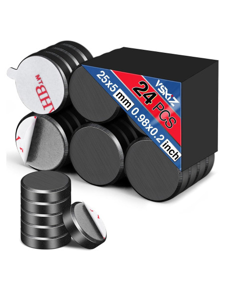 Imanes Cerámicos VSKIZ 25x5mm Adhesivo 24 Piezas Imanes Cerámicos VSKIZ 25x5mm Adhesivo 24 Piezas
