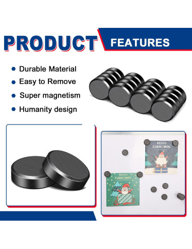 Imanes Cerámicos VSKIZ 25x5mm Adhesivo 24 Piezas