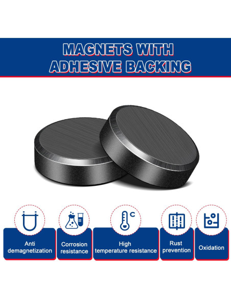 Imanes Cerámicos VSKIZ 25x5mm Adhesivo 24 Piezas Imanes Cerámicos VSKIZ 25x5mm Adhesivo 24 Piezas