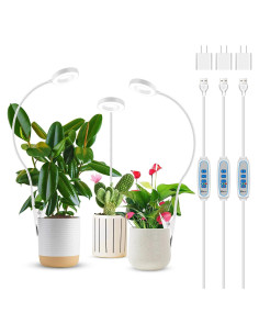 Luces de Crecimiento LED Xuligron 3 Paquete Espectro Completo