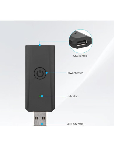 Interruptor USB Inalámbrico Reiie RT040 Control Inteligente